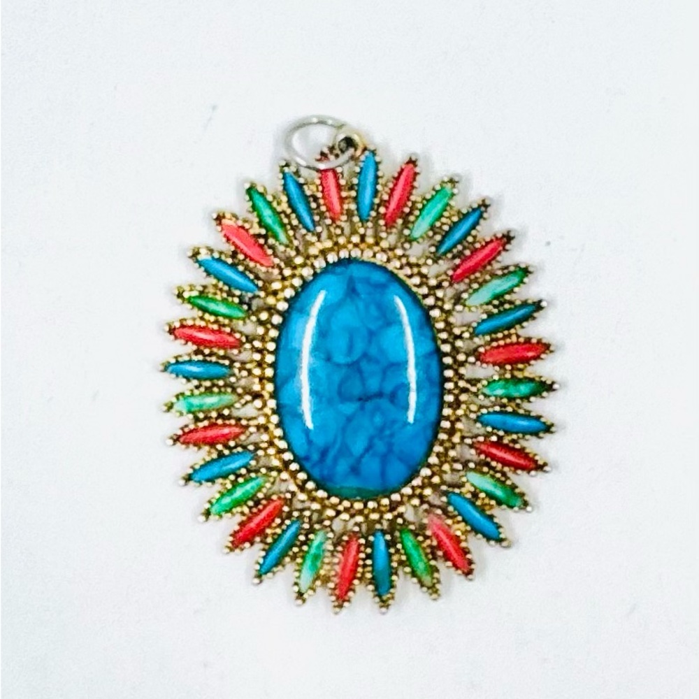Colorful Vintage Bohemian Pendant Necklace